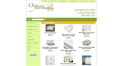 Desktop Screenshot of organicsleepproducts.com