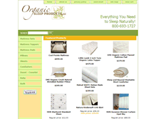 Tablet Screenshot of organicsleepproducts.com